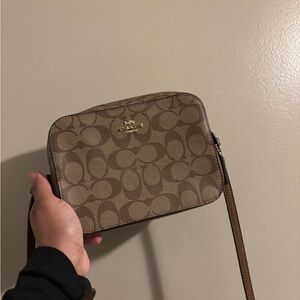 Coach Signature Tan Crossbody Bag